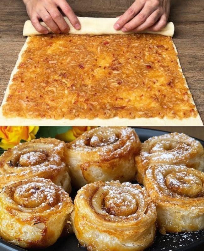 Schneller Apfelkuchen aus Blätterteig: Ein Dessert, das in 10 Minuten fertig ist!